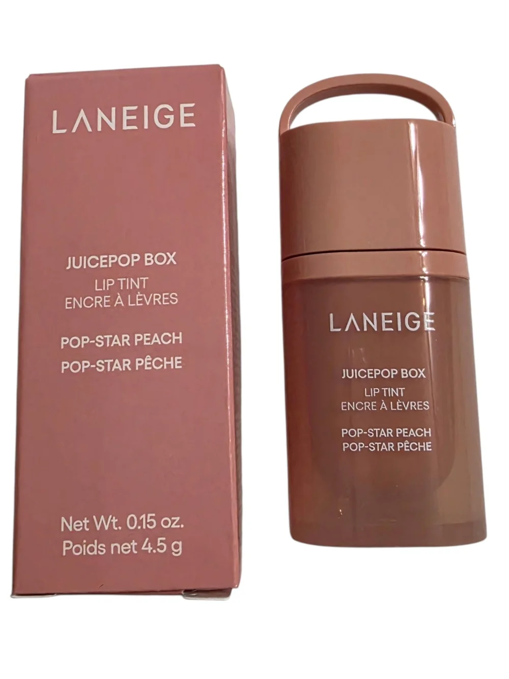 LANEIGE | JuiceBox Pop Hydrating & Lightweight Oil Lip Tint POP-STAR PEACH NEW